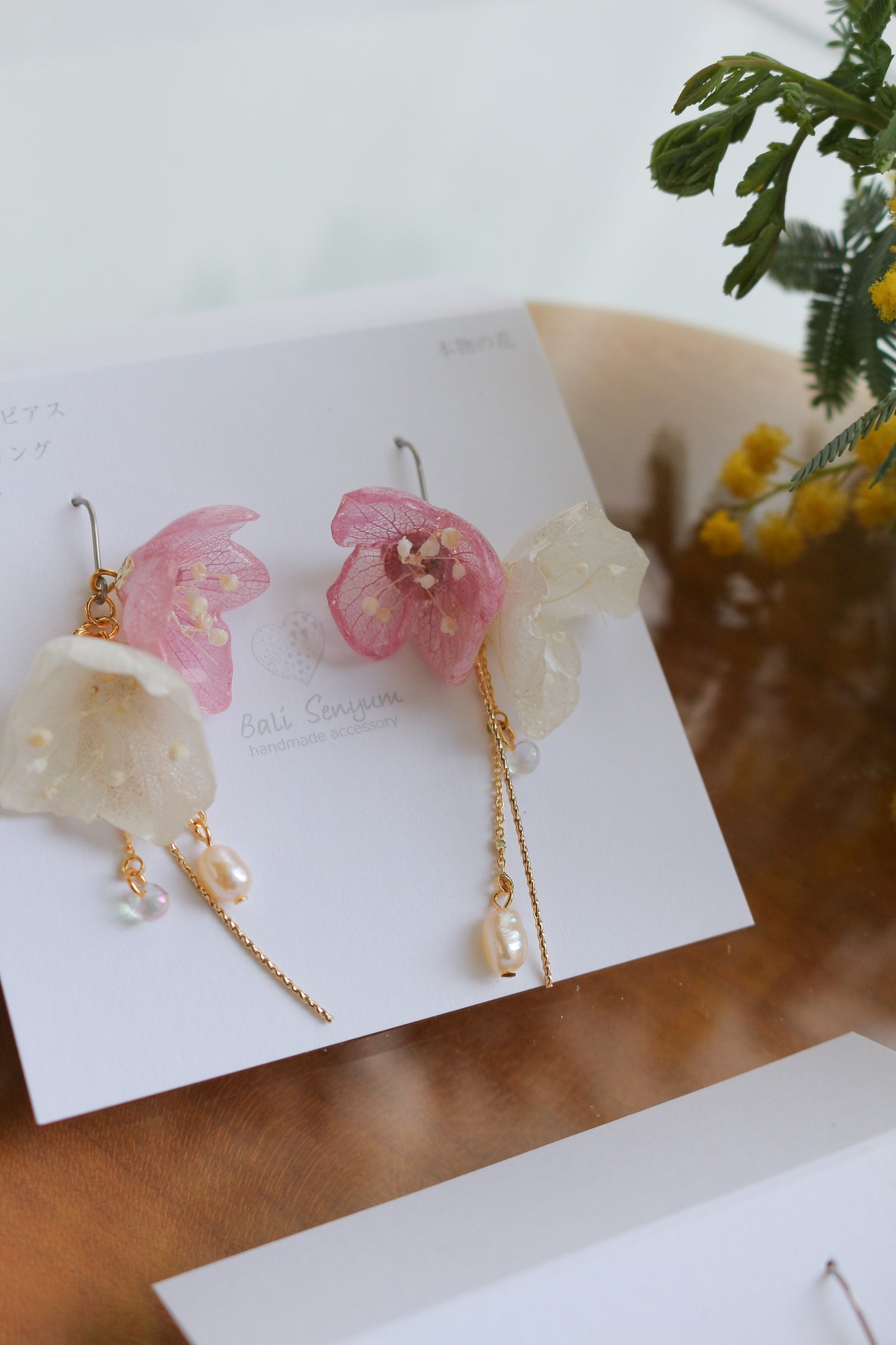”SUZUYOME2" Original Flower Earrings - No.6