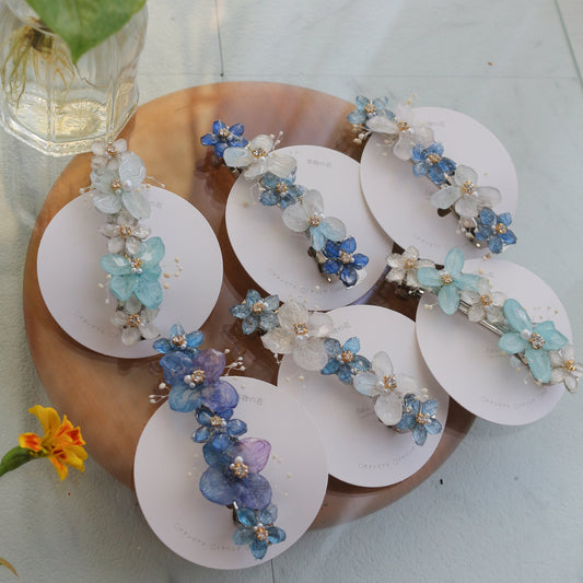 Hydrangea Hair Barrette No.39