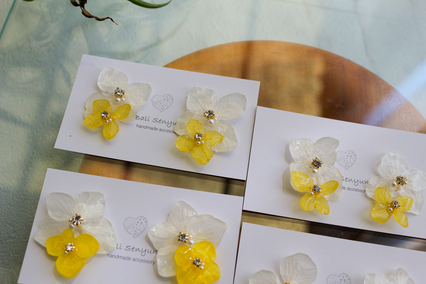 Paired Hydrangea No.14 - Titanium Pierce(ピアス)Limited item