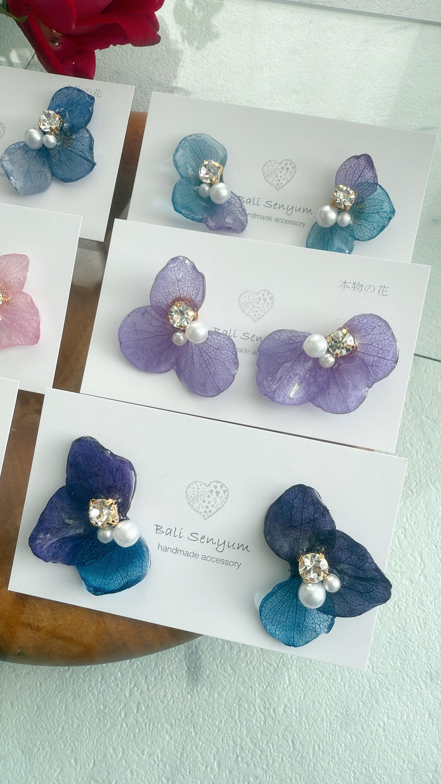 Hydrangea Wing No.112- Titanium Pierce(ピアス)