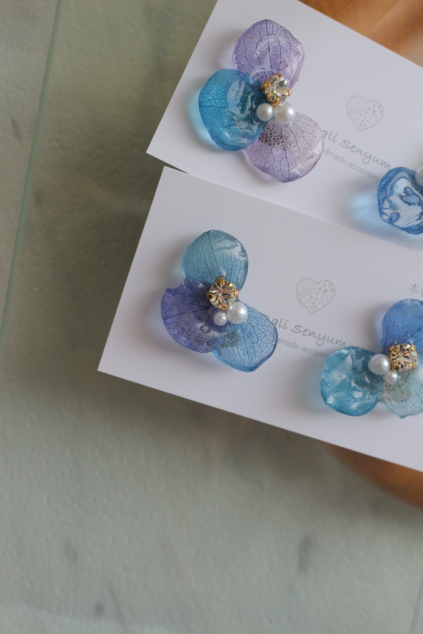 Hydrangea Wing No.129- Titanium Pierce(ピアス)
