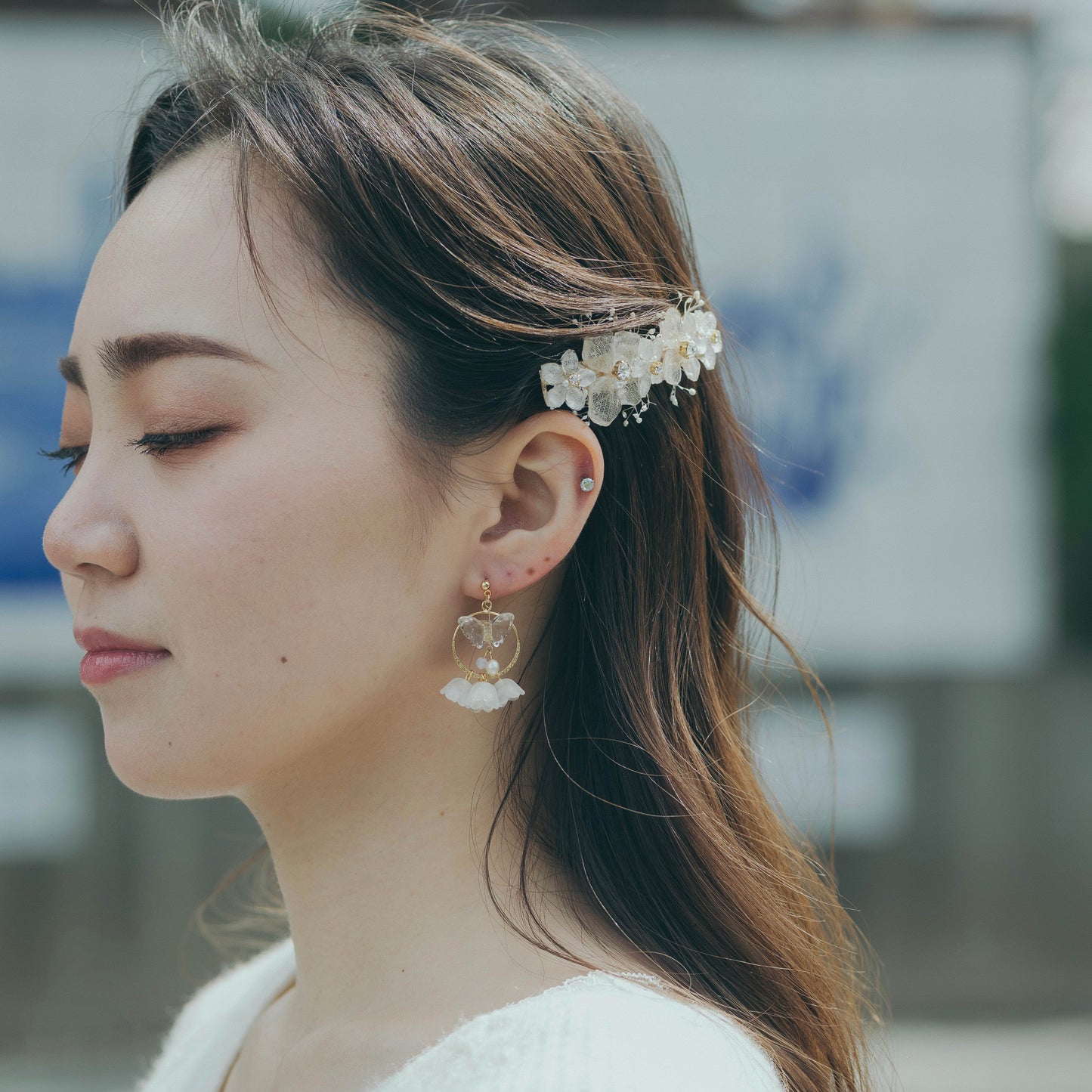 Hydrangea Hair Barrette No.13