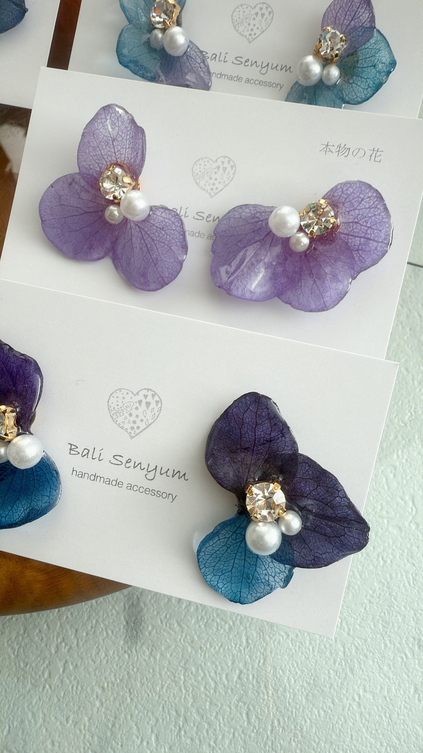 Hydrangea Wing No.112- Titanium Pierce(ピアス)