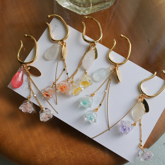 Floral Ear-cuff - 残暑の風