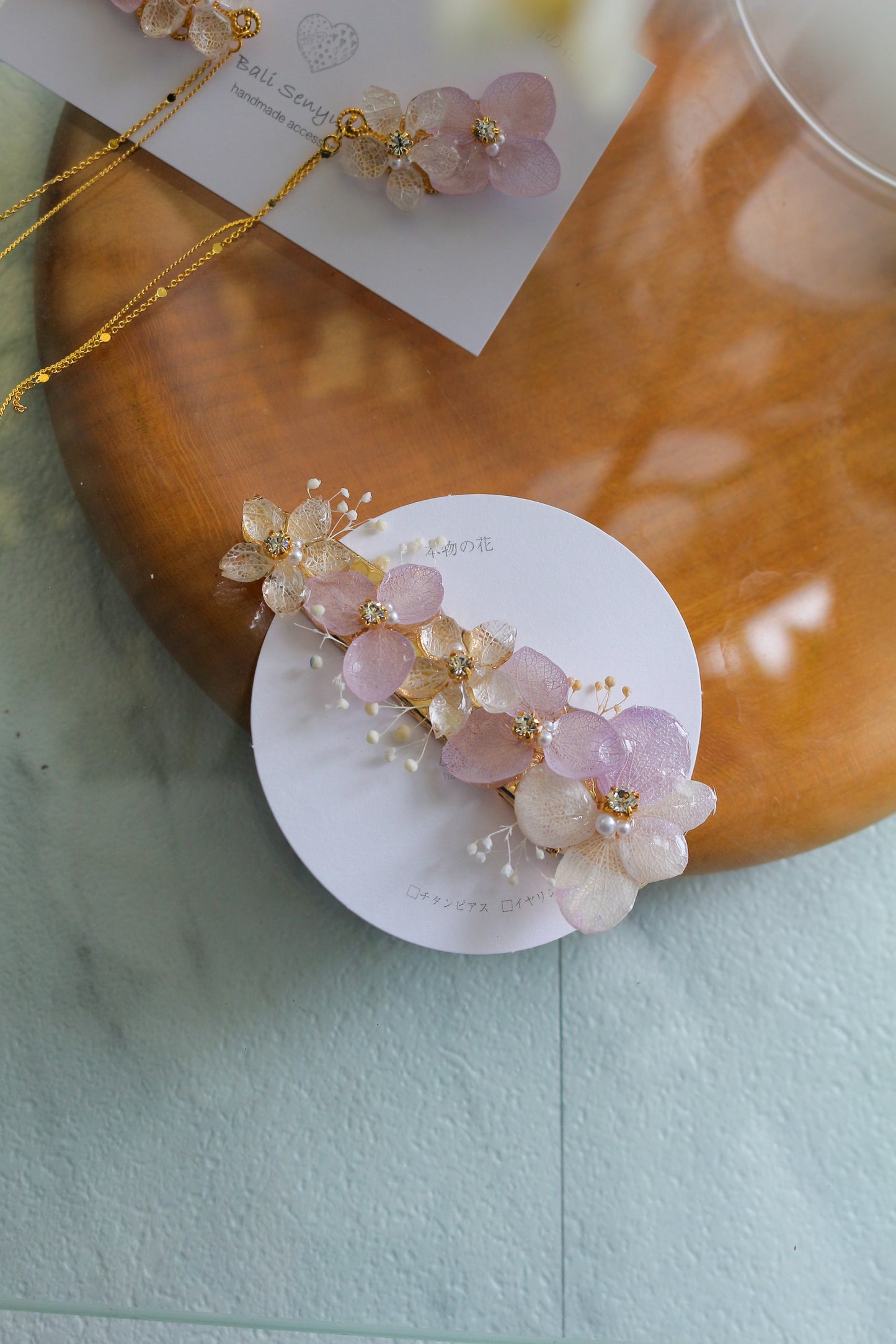 Hydrangea Big Hair-Clip No.1