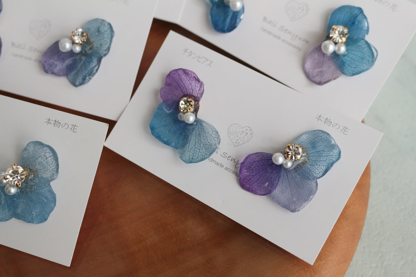 Hydrangea Wing No.134- Titanium Pierce(ピアス)