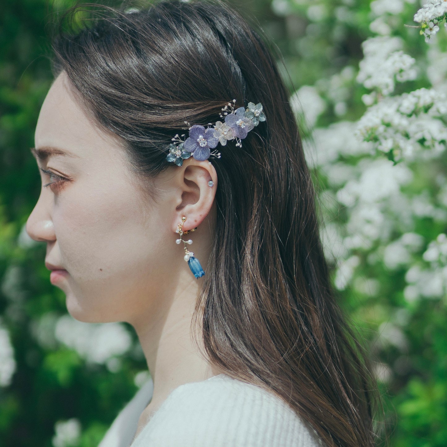 Hydrangea Hair Barrette No.13