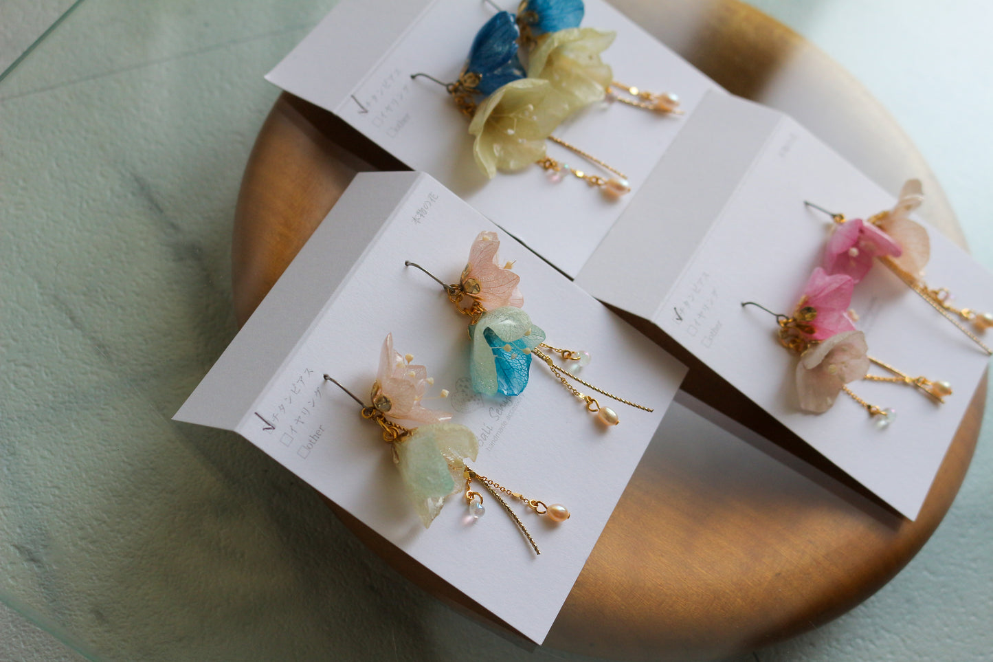 SUZUYOME2 Original Flower Earrings - No.10
