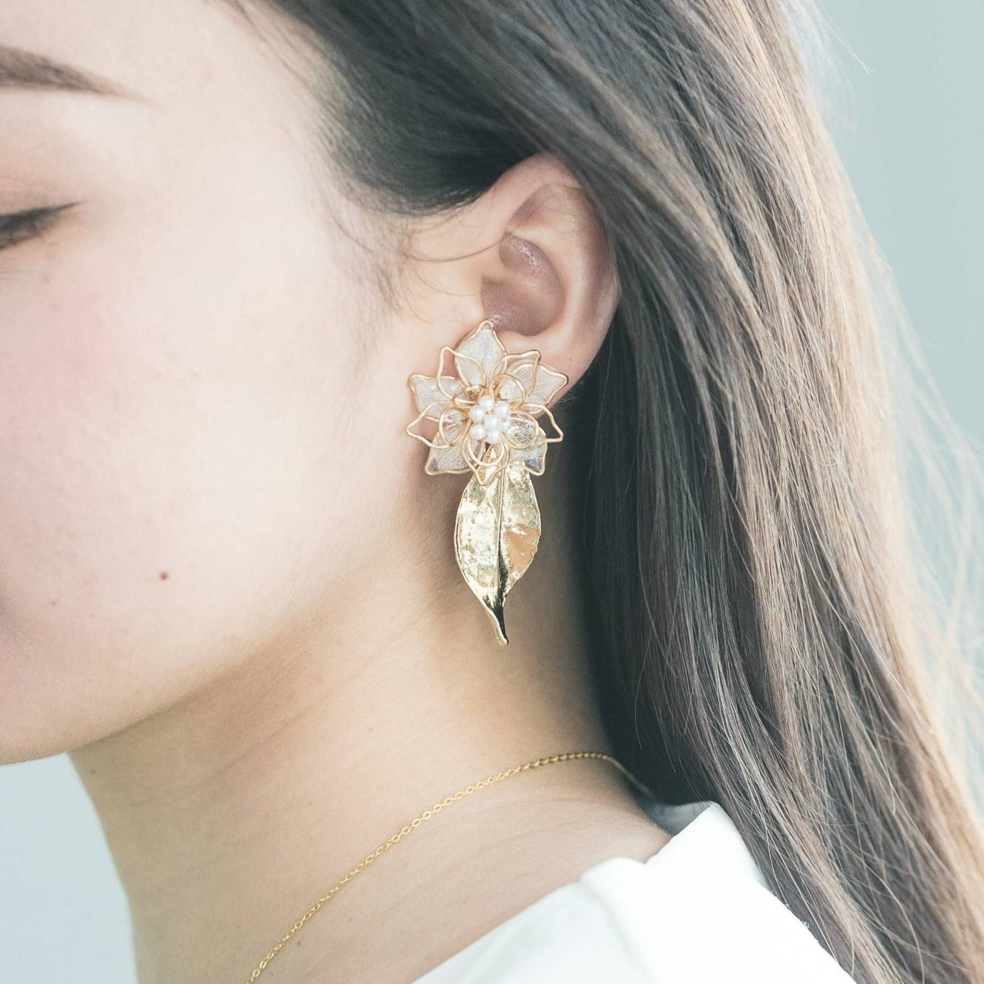 Three Layer Flower Earrings