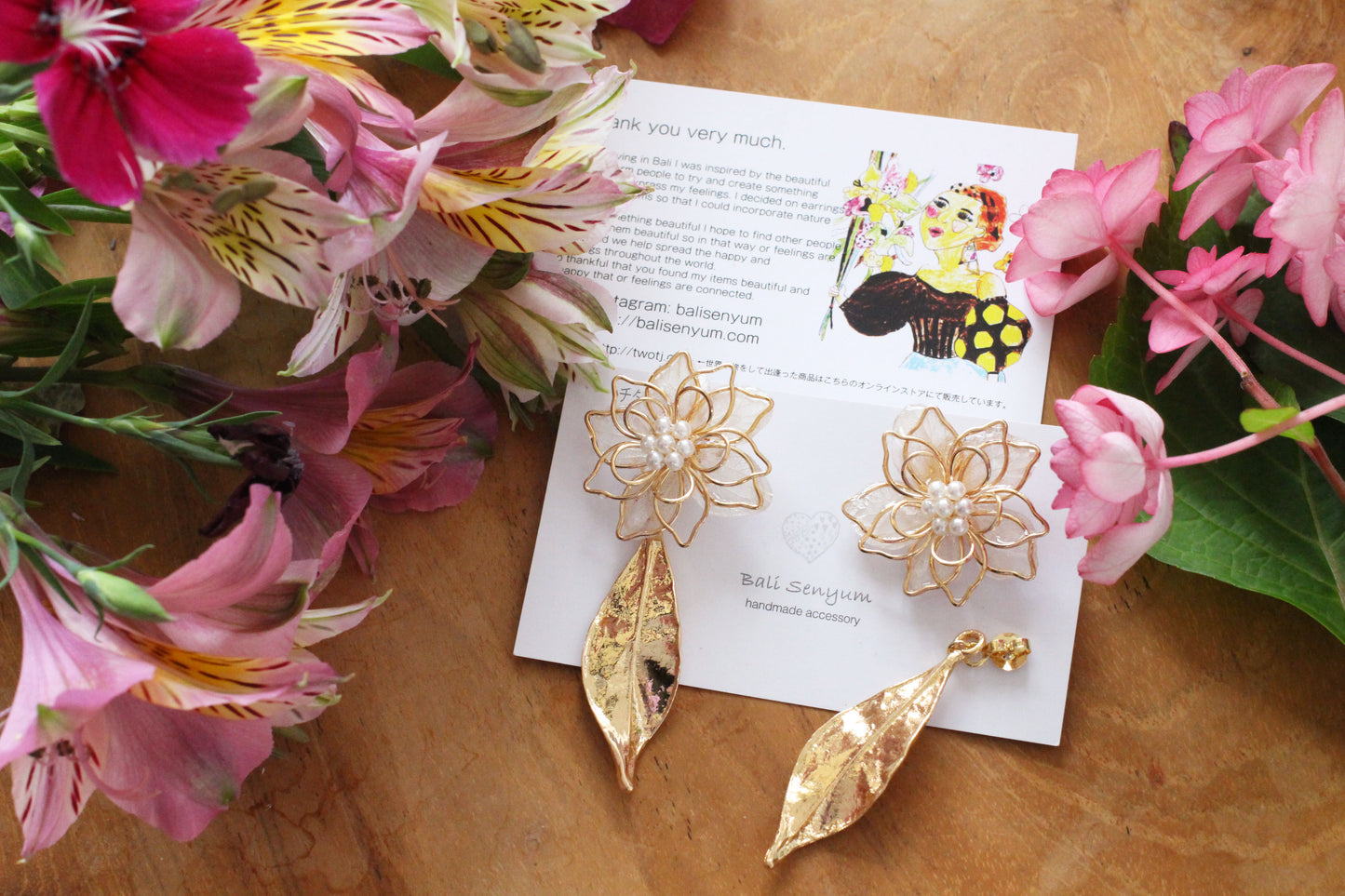 Three Layer Flower Earrings