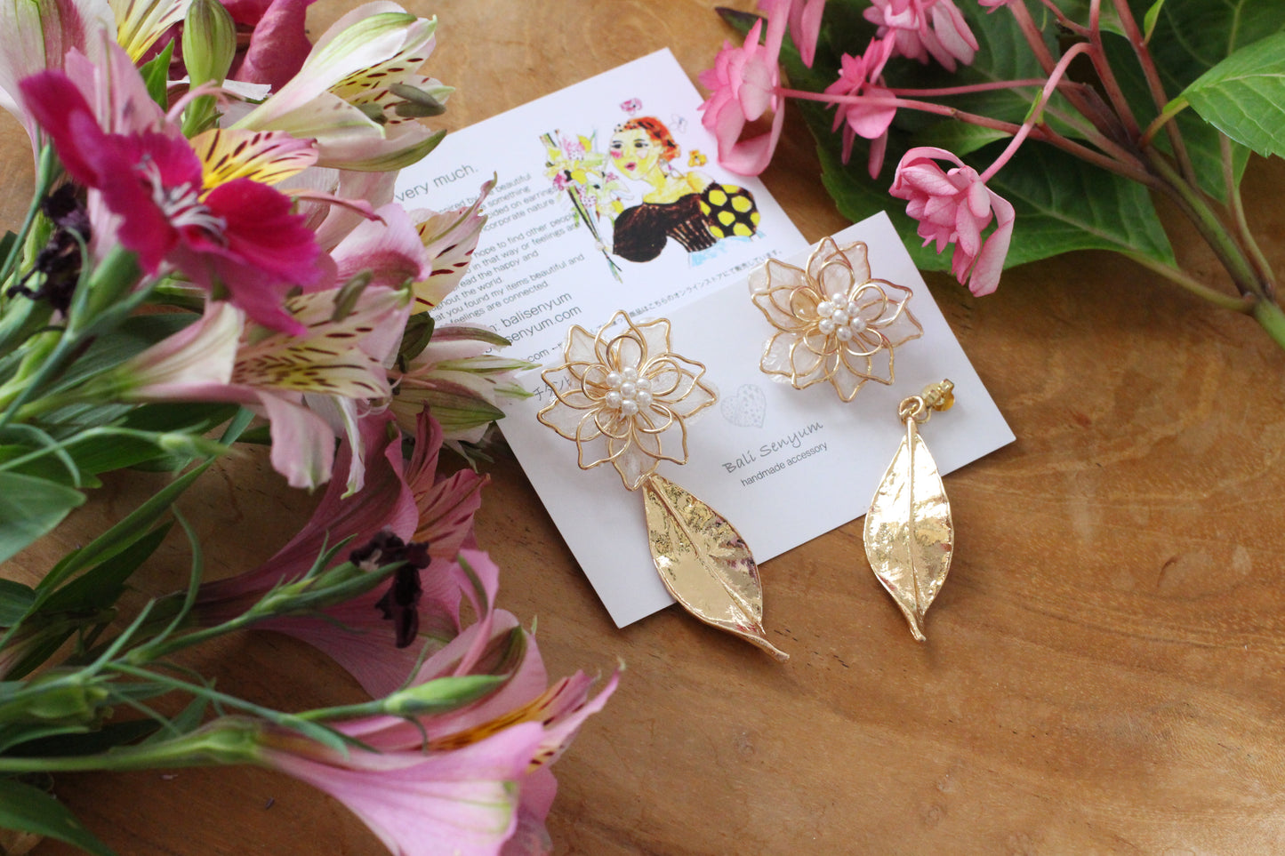 Three Layer Flower Earrings