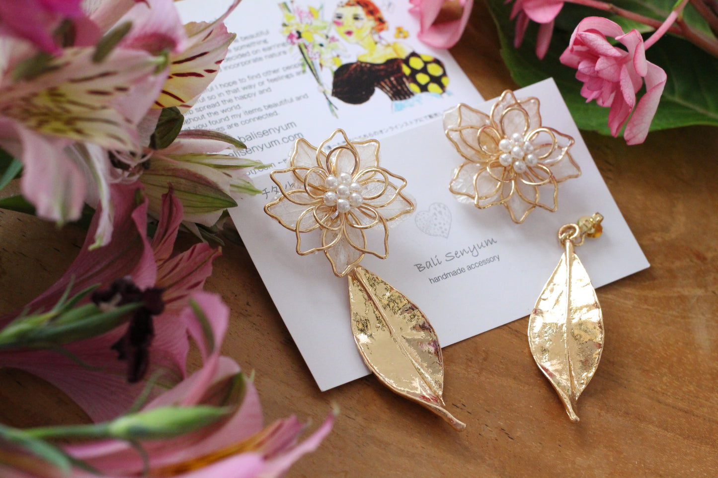 Three Layer Flower Earrings