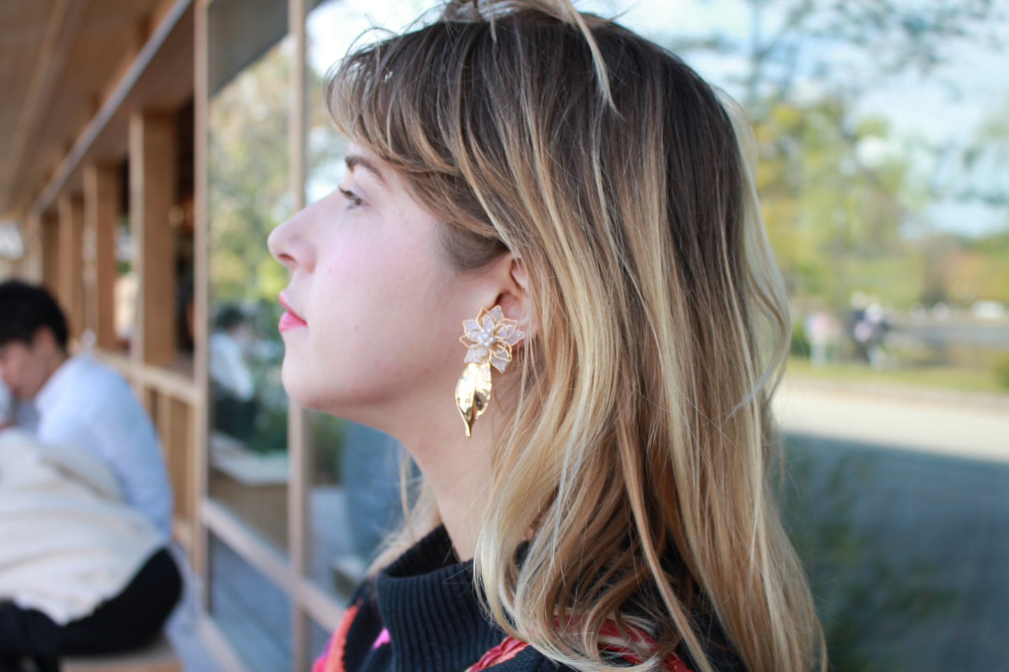 Three Layer Flower Earrings