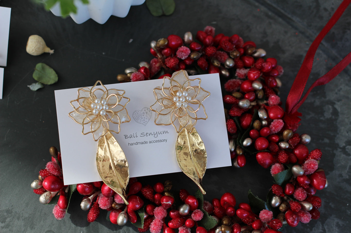 Three Layer Flower Earrings