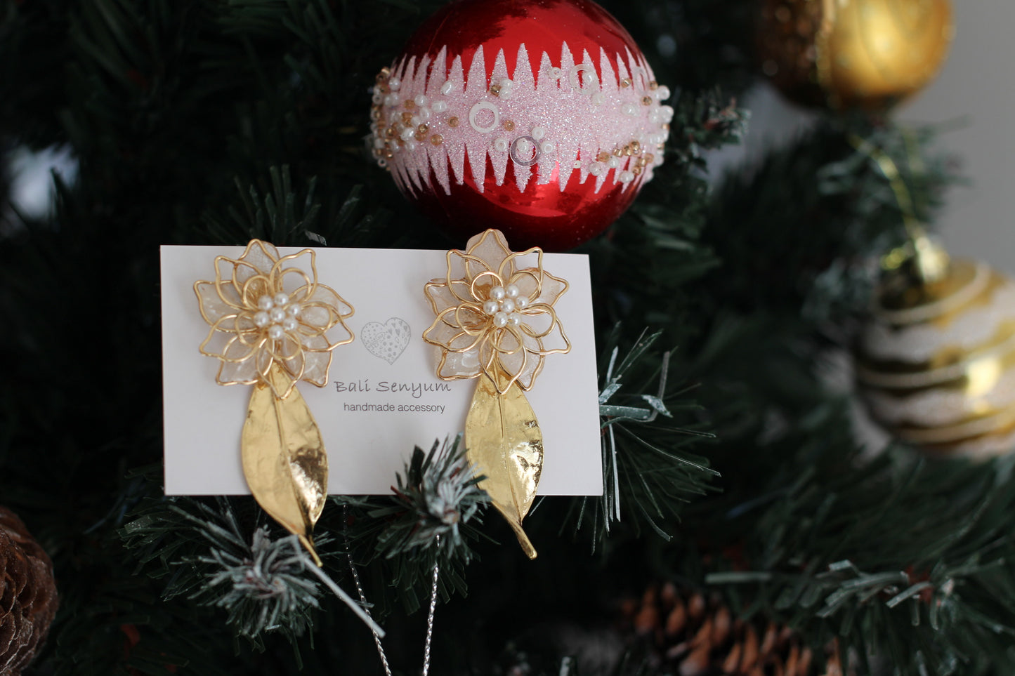 Three Layer Flower Earrings