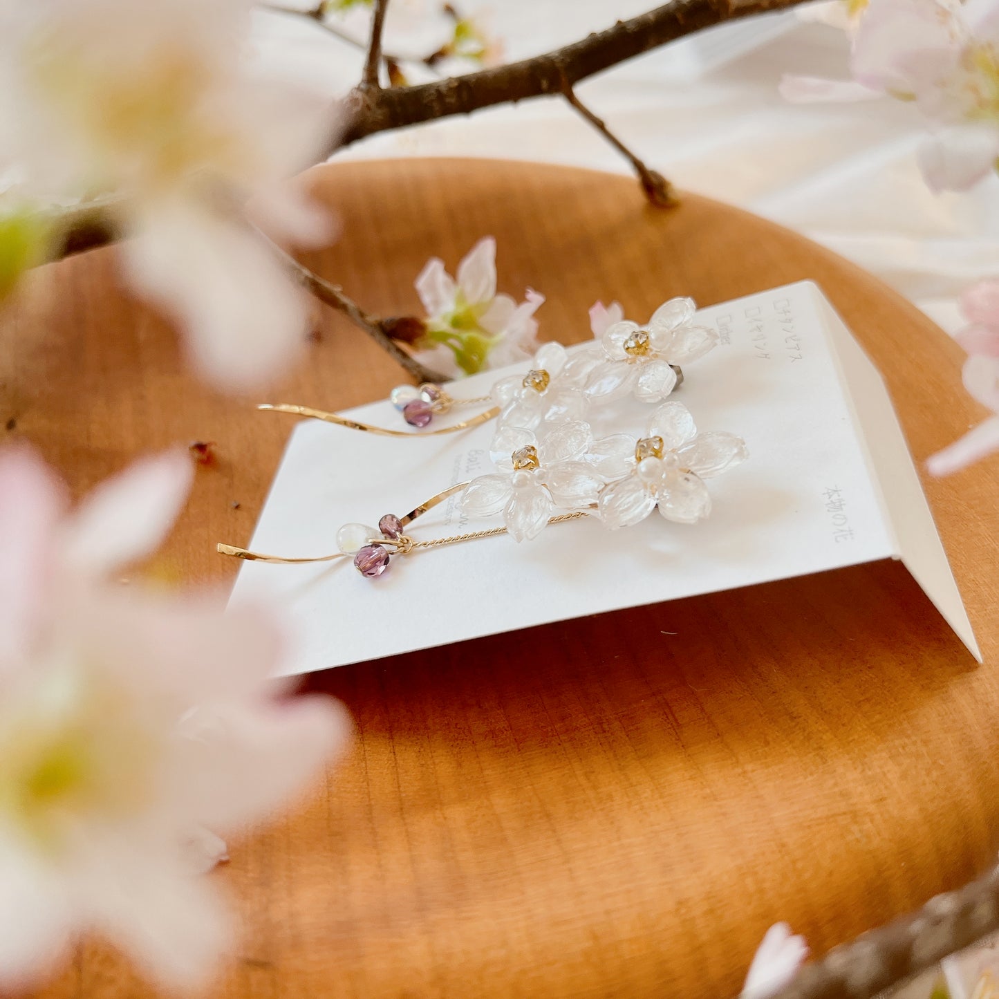 Real "Someiyoshino" Sakura Earring - No.1    #S002