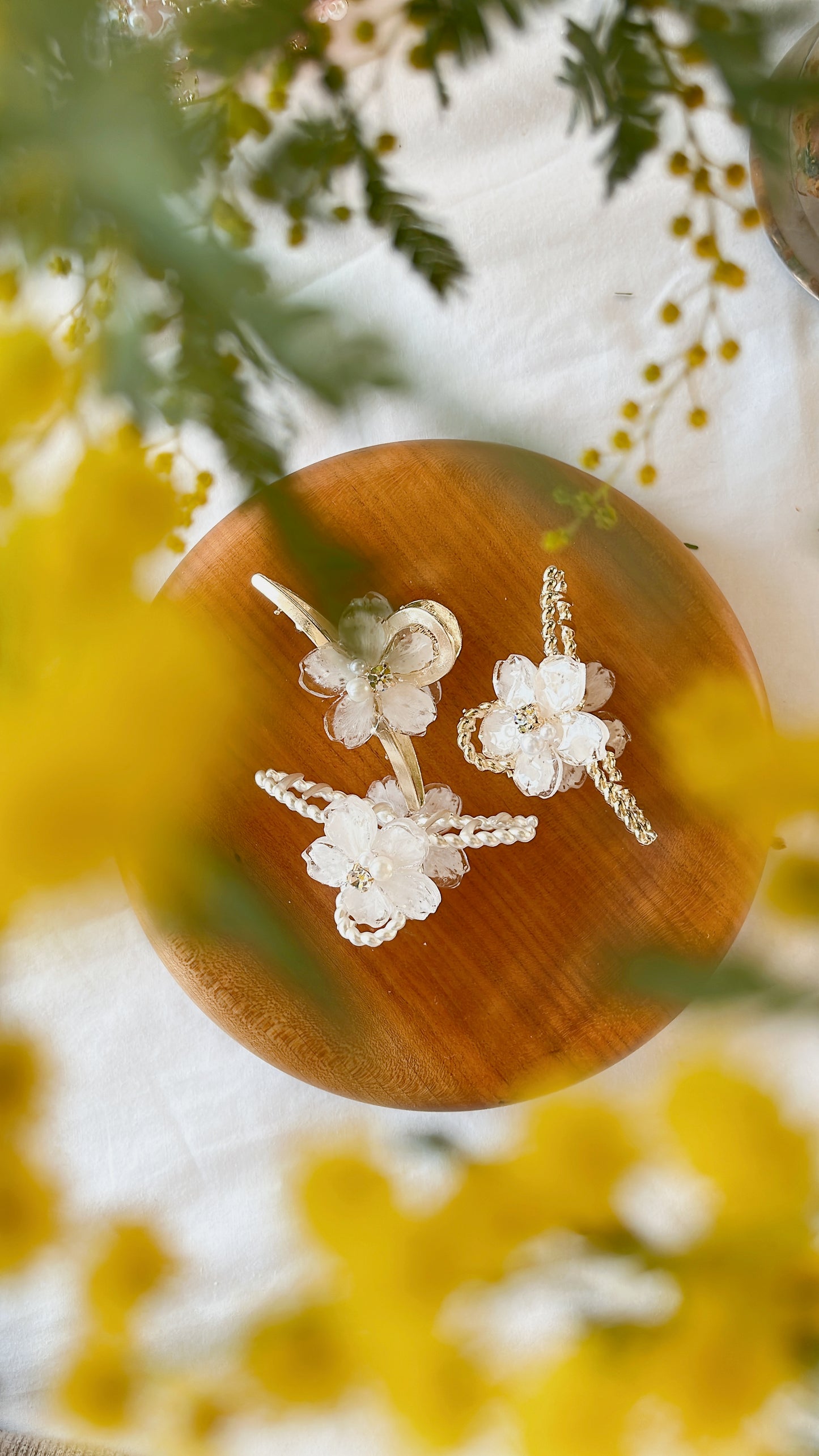 Someiyoshino Sakura Hair Clip - White #S010
