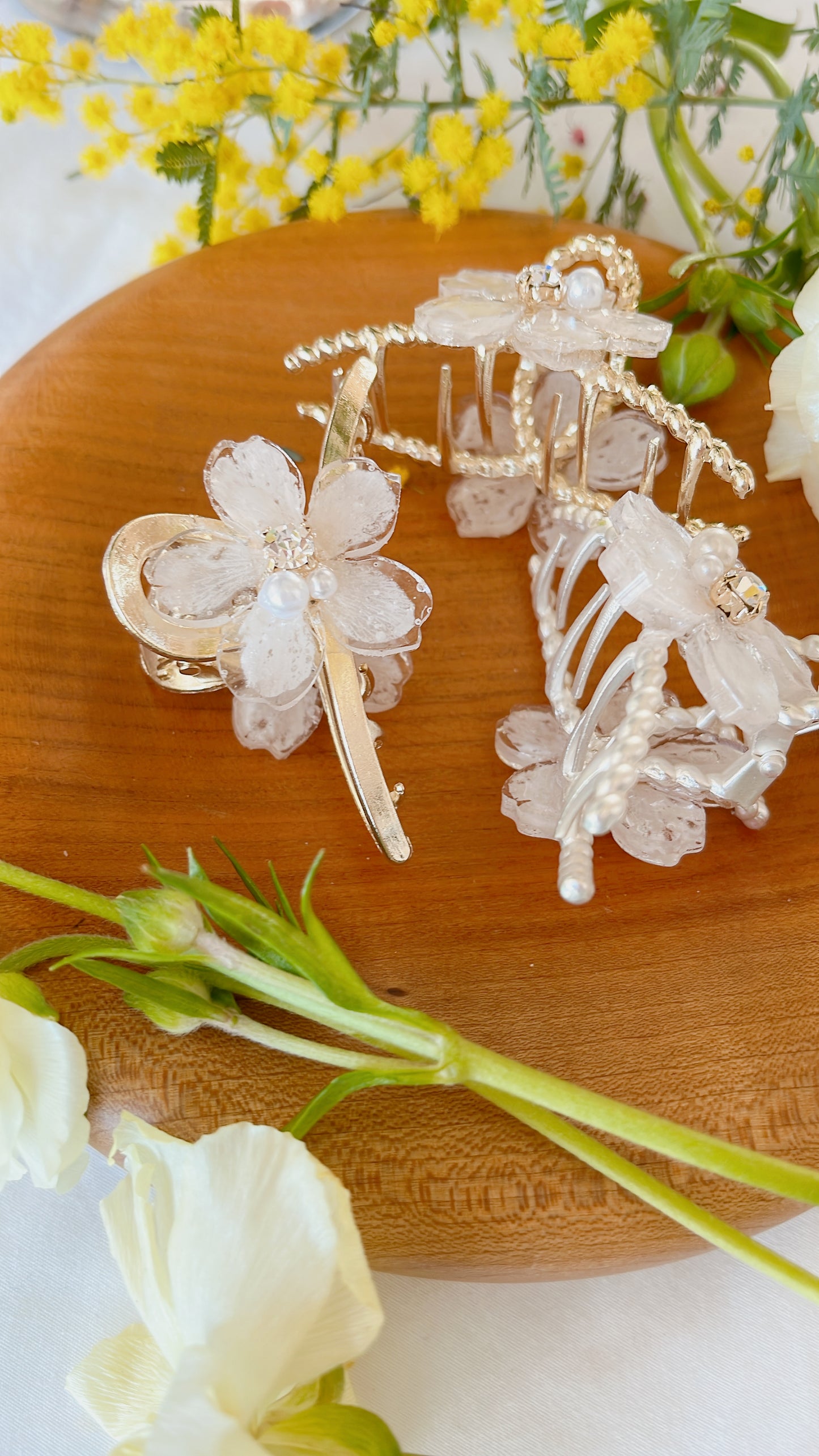 Someiyoshino Sakura Hair Clip - White #S010