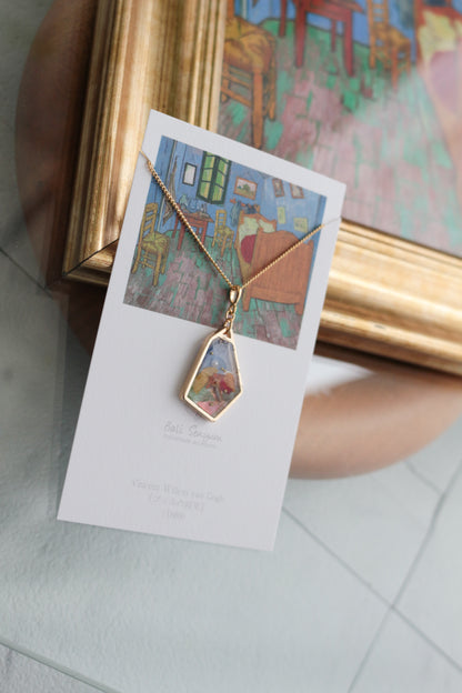 Gogh's Bedroom in Arles Inspired Necklace - ゴッホの寝室