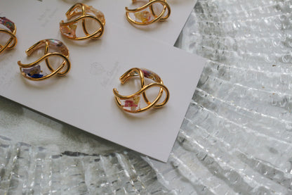 Linked Droplet Ear Cuffs (Limited item) - No.1