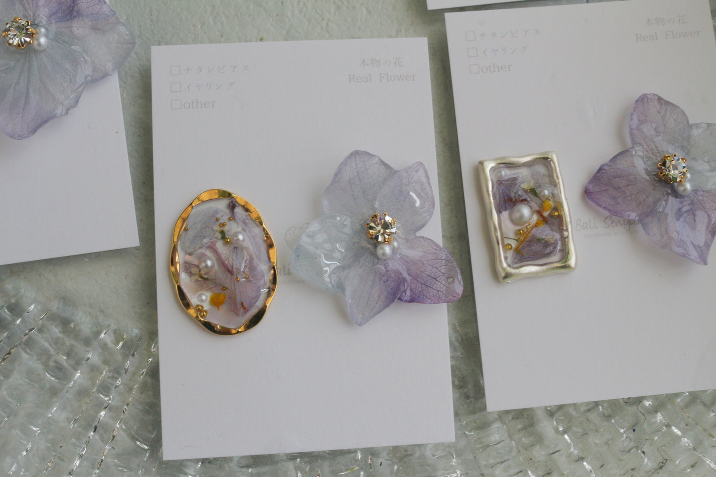 Hydrangea and Flower Medallion No.4 パーツ選べます。