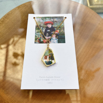 Renoir Inspired Necklace 変形　-  No.2 ふたりの姉妹