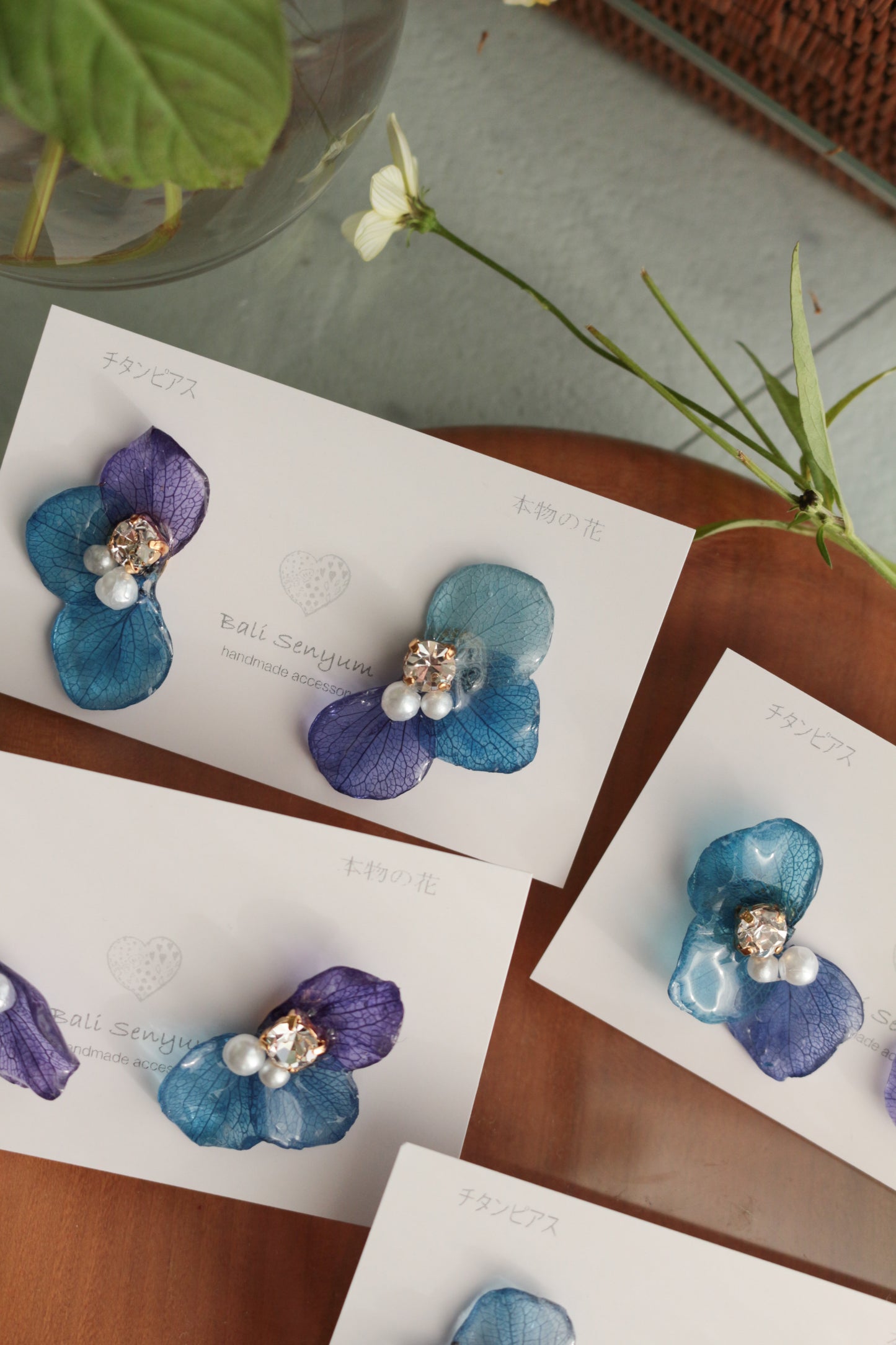 Hydrangea Wing No.140- Titanium Pierce(ピアス）