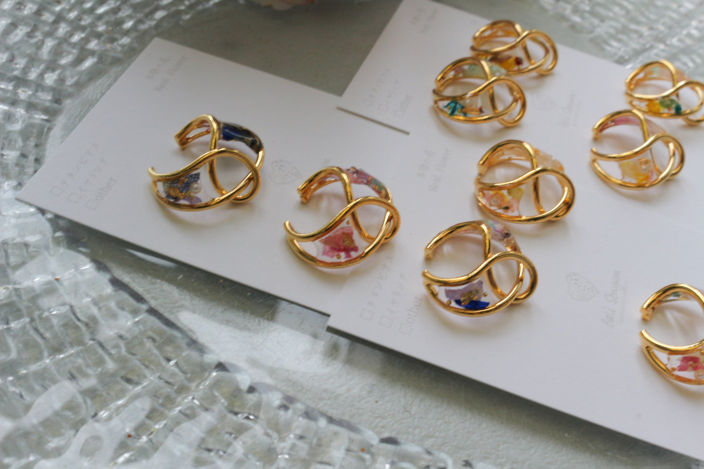 Linked Droplet Ear Cuffs (Limited item) - No.1