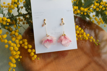 Flower Skirt Earrings - No.4 ピアスorイヤリング