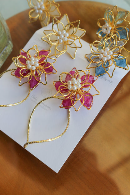 Three Layer Flower with Wave Hoop