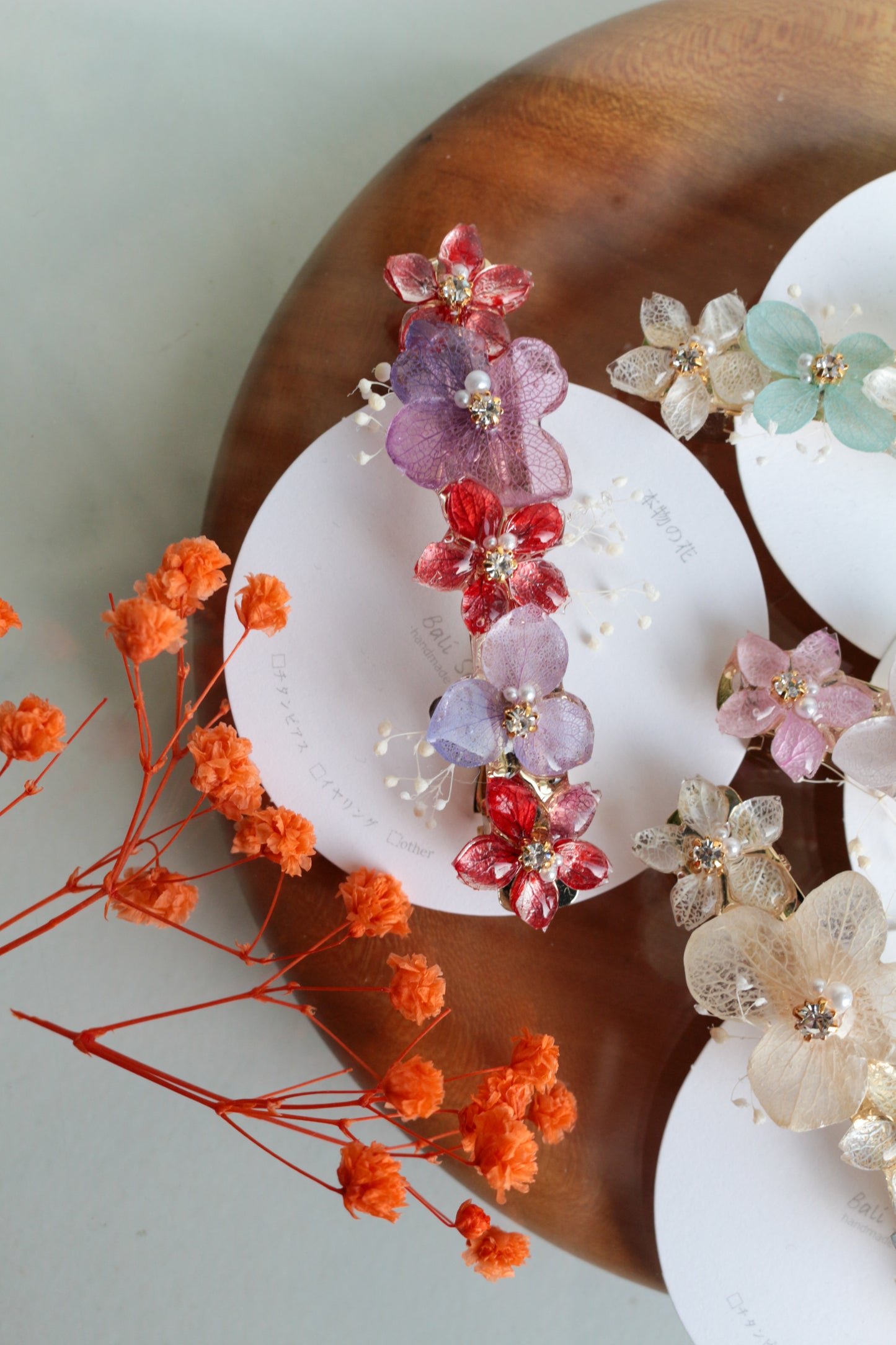 Hydrangea Hair Barrette No.43