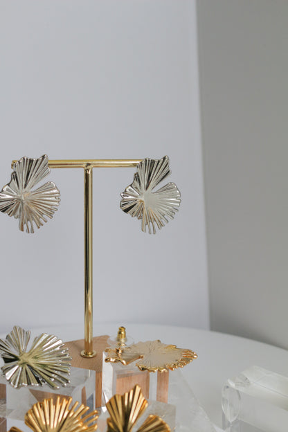 Lily Pad Metal Pierce Earring No.2 〜Sakkoly