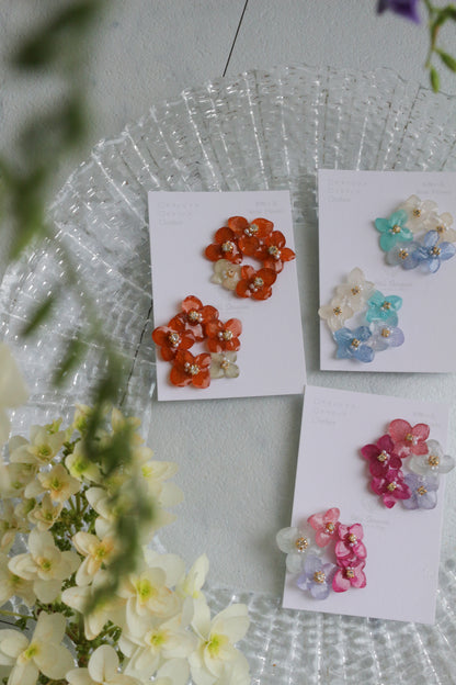 En Flower Earring 円と縁- ピアス or イヤリング　No.2