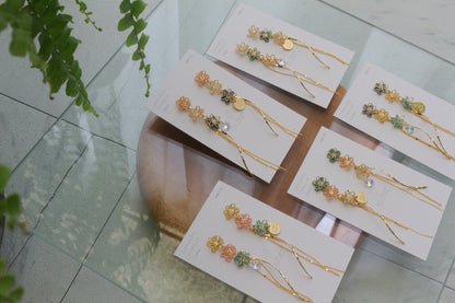 Oshikatsu Hydrangea Earrings No.2 ピアスorイヤリング
