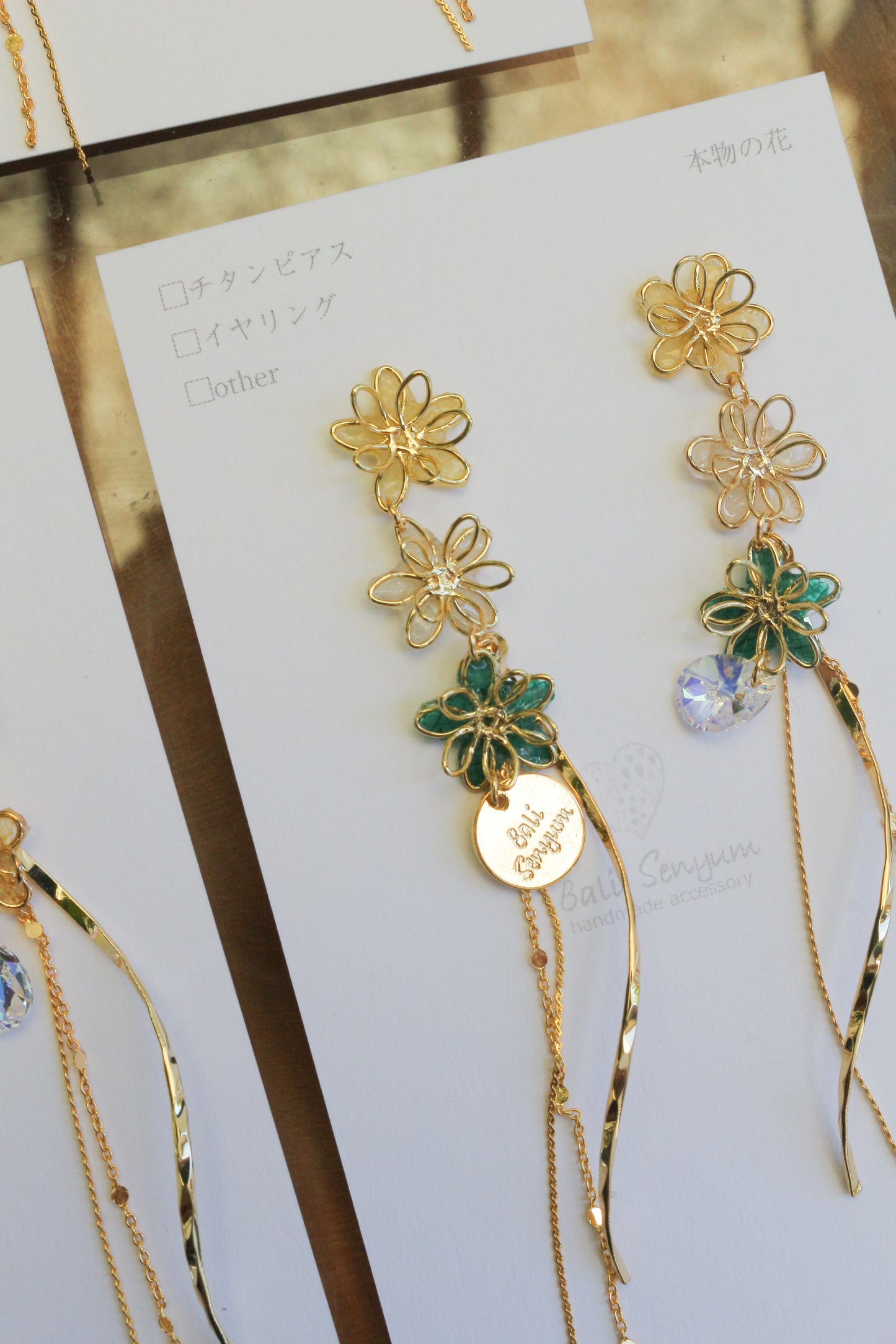 Oshikatsu Hydrangea Earrings No.3 ピアスorイヤリング