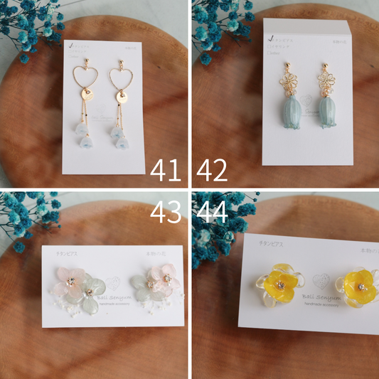 Limited Item Fes Earrings - チタンピアス Titanium Pierce  No.41〜44