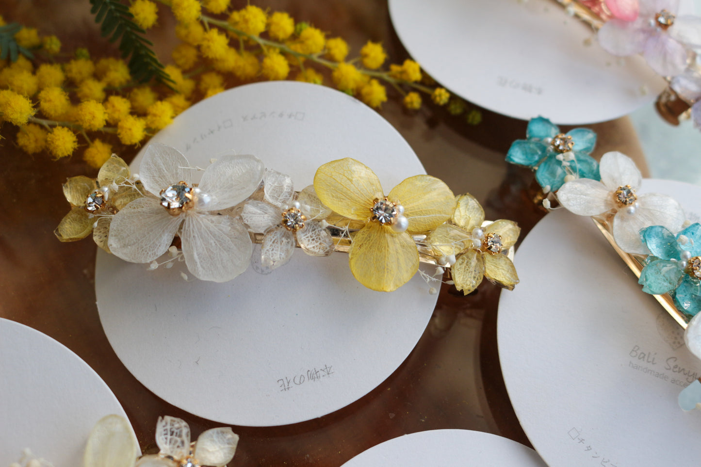 Hydrangea Hair Barrette No.45