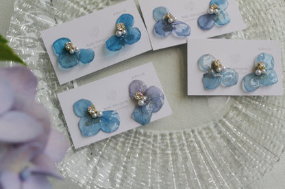 Gradation Hydrangea Wing No.146- Clip-on(イヤリング）