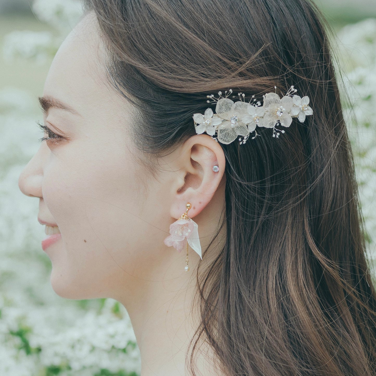 Hydrangea Hair Barrette No.13