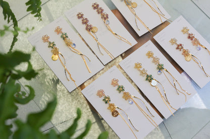 Oshikatsu Hydrangea Earrings No.3 ピアスorイヤリング