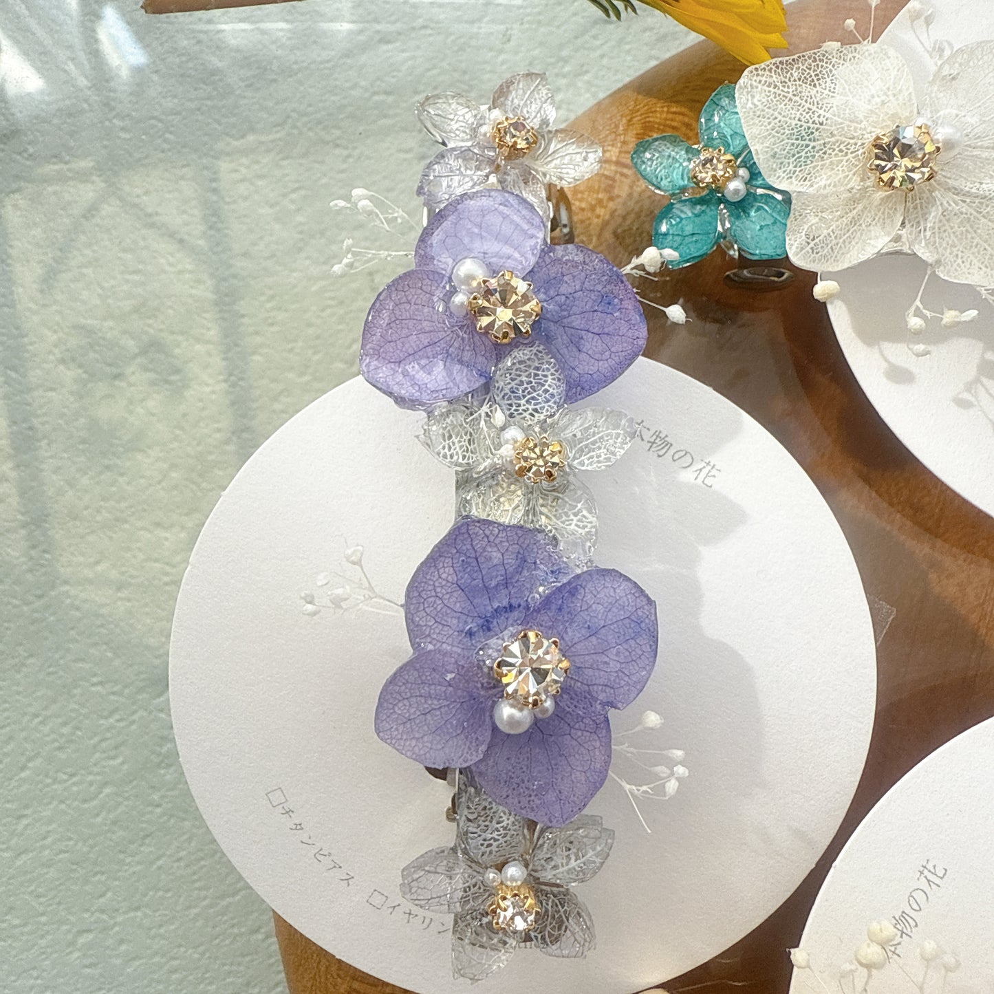 Hydrangea Hair Barrette No.14