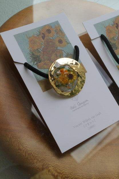 Gogh's Inspired Hair tie - ひまわり