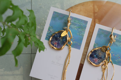 Monet Inspired Flower Bag Charm No.3 睡蓮