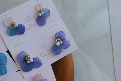 Hydrangea Wing No.127- Titanium Pierce(ピアス）