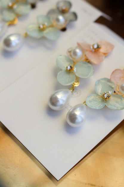 Hydrangea Path Earrings No.1 イヤリング　Clip-on