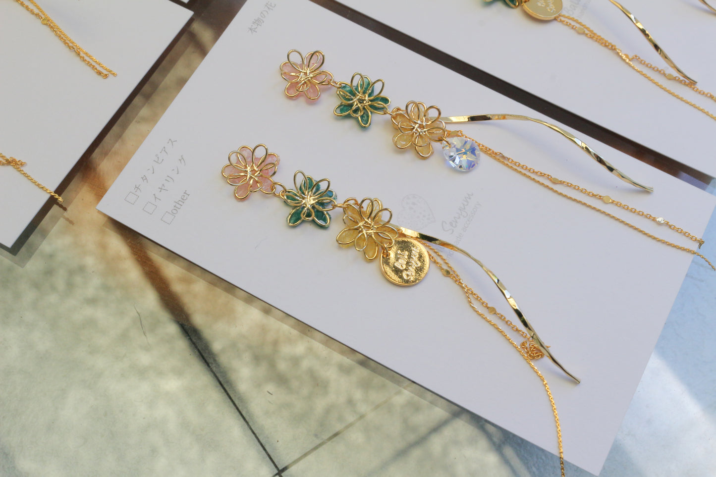Oshikatsu Hydrangea Earrings No.3 ピアスorイヤリング