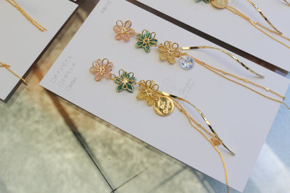 Oshikatsu Hydrangea Earrings No.3 ピアスorイヤリング