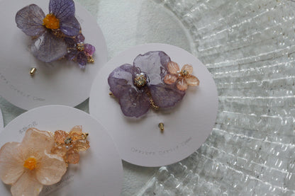 Hydrangea Flower Ponytail Hook - No.1