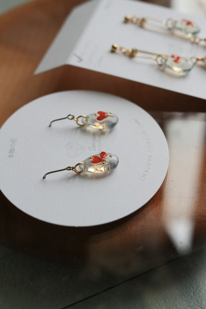 金木犀 Osmanthus Earring No.4 -ピアス　または　イヤリング