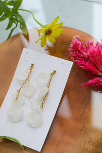 Floating Rose Petal Earrings - No.2